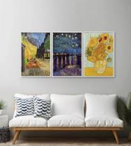 Conjunto 5 Quadros Decorativos Peças Van Gogh"