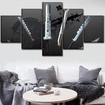 Conjunto 5 Quadros Jogo Final Fantasy Espada" Conjunto 5 Quadros Jogo Final Fantasy Espada"