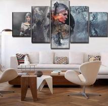 Conjunto 5 Quadros Jogo The Witcher" Conjunto 5 Quadros Jogo The Witcher"