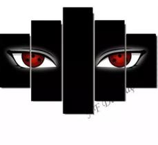 Conjunto 5 Quadros Naruto Anim Itachi Sasuk" Conjunto 5 Quadros Naruto Anim Itachi Sasuk"