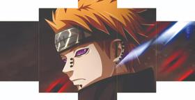 Conjunto 5 Quadros Pain Nagato Anime Akatsuki Naruto " Conjunto 5 Quadros Pain Nagato Anime Akatsuki Naruto "