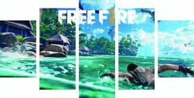 Conjunto 5 Quadros Sala Free Fire 10