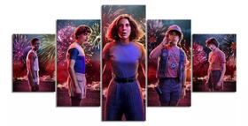 Conjunto 5 Quadros Stranger Things" Conjunto 5 Quadros Stranger Things"