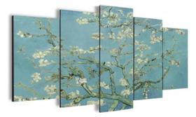Conjunto 5 Quadros Van Gogh Amendoeira" Conjunto 5 Quadros Van Gogh Amendoeira"
