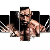 Conjunto 5 Quadros Wolverine" Conjunto 5 Quadros Wolverine"