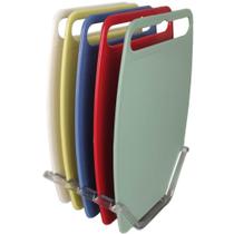 Conjunto 5 Tábuas de Corte com Suporte para Cozinha Coloridas 26x18cm Pequenas Cinquetti Conjunto 5 Tábuas de Corte com Suporte para Cozinha Coloridas 26x18cm Pequenas Cinquetti