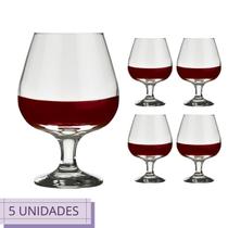 Conjunto 5 Taças Nadir Conhaque 330ml Windsor Luxo