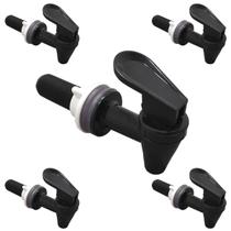 Conjunto 5 Torneiras Pretas Lazários Para Filtros De Barro