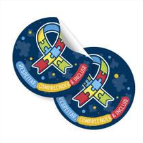 conjunto 50 adesivos para enaltecer o dia mundial da conscientização do autismo