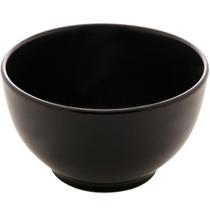 Conjunto 50 Bowls de Cerâmica 680ml Preto Oriental Restaurantes Bares Servir Petiscos Saladas Caldos