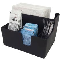 Conjunto 52 Porta Sachês Guardanapos Açúcar Molhos Organizador Bancada Preto Coza Conjunto 52 Porta Sachês Guardanapos Açúcar Molhos Organizador Bancada Preto Coza