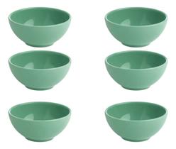 Conjunto 6 Bowl Cerâmica Verde Bar Boteco Pousada Sopa Frio