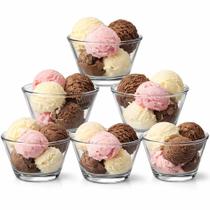 Conjunto 6 Bowls de Vidro 300ml Transparentes Tigelas de Sobremesa Elegantes para Sorvete, Frutas, Cereais Jogo Pote de vidro Conjunto 6 Bowls de Vidro 300ml Transparentes Tigelas de Sobremesa Elegantes para Sorvete, Frutas, Cereais Jogo Pote de vidro