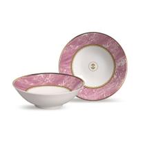 Conjunto 6 bowls decorados 300ml Marble Rosa Conjunto 6 bowls decorados 300ml Marble Rosa