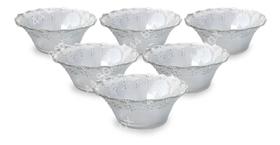 Conjunto 6 Bowls Vidro Lehaví Flowers Flores Pote Conjunto 6 Bowls Vidro Lehaví Flowers Flores Pote