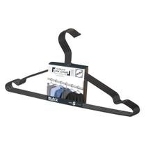 Conjunto 6 Cabides Tintura Com Cavas Black 2498 Arthi Conjunto 6 Cabides Tintura Com Cavas Black 2498 Arthi