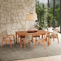 Conjunto 6 Cadeira 1 Mesa 180cm Traço Conjunto 6 Cadeira 1 Mesa 180cm Traço