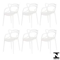 Conjunto 6 Cadeiras Allegra Branca em Polipropileno