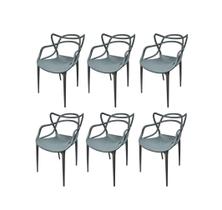 Conjunto 6 Cadeiras Allegra Konkret em Polipropileno