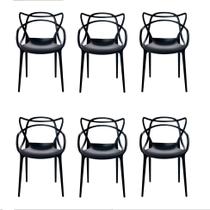 Conjunto 6 Cadeiras Allegra Preto
