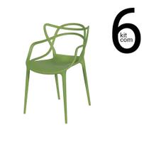 Conjunto 6 Cadeiras Allegra - Verde