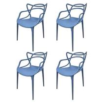 Conjunto 6 Cadeiras Allegra Vermelho Falu em Polipropileno