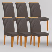 Conjunto 6 Cadeiras de Jantar em Mdf Miami Yescasa