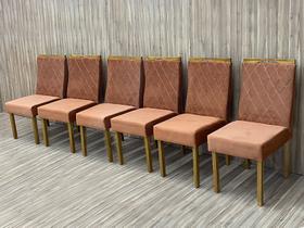 Conjunto 6 Cadeiras de Jantar Terracota 12 Virgínia Conjunto 6 Cadeiras de Jantar Terracota 12 Virgínia