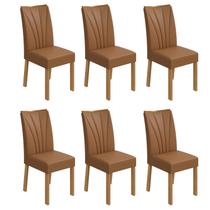 Conjunto 6 Cadeiras Estofadas Apogeu Móveis Lopas