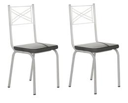 Conjunto 6 Cadeiras Europa 119 Branco Liso - Artefamol