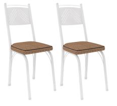 Conjunto 6 Cadeiras Europa 151 Branco Liso - Artefamol