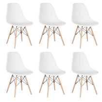 Conjunto 6 Cadeiras para Sala de Jantar Eames Eiffel Dkr