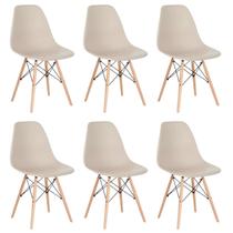 Conjunto 6 Cadeiras para Sala de Jantar Eames Eiffel Dkr