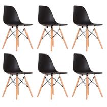 Conjunto 6 Cadeiras para Sala de Jantar Eames Eiffel Dkr Conjunto 6 Cadeiras para Sala de Jantar Eames Eiffel Dkr