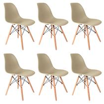 Conjunto 6 Cadeiras para Sala de Jantar Eames Eiffel Dkr
