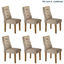 Conjunto 6 Cadeiras para Sala de Jantar Germany