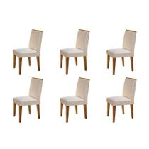 Conjunto 6 Cadeiras Para Sala De Jantar Lunara Imbuia Conjunto 6 Cadeiras Para Sala De Jantar Lunara Imbuia
