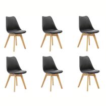 Conjunto 6 Cadeiras Saarinen Estofamento Confortável