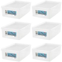 Conjunto 6 Caixas para Calçados 38 ao 46 com Tampa Ventilável Organizadoras de Closets Armários Conjunto 6 Caixas para Calçados 38 ao 46 com Tampa Ventilável Organizadoras de Closets Armários