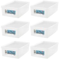 Conjunto 6 Caixas para Calçados 38 ao 46 com Tampa Ventilável Organizadoras de Closets Armários Conjunto 6 Caixas para Calçados 38 ao 46 com Tampa Ventilável Organizadoras de Closets Armários