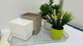 Conjunto 6 Caixinhas De Organização Geral Branca e Marrom