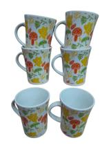 Conjunto 6 Canecas Cerâmica Importada 123 Útil 330ml Cores Sortidas