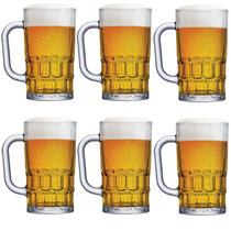 Conjunto 6 Canecas Chopp Lager Beer Cerveja 360 Ml