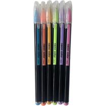 Conjunto 6 Canetas Blacks Gel School Basics
