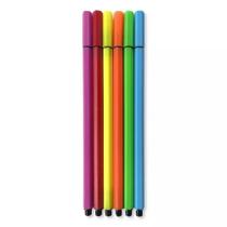 Conjunto 6 Canetas Hidro Ponta Fina - School Basics