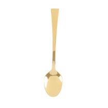 Conjunto 6 colheres aço inox p/café Berna dourado