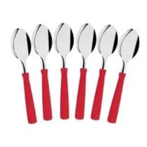Conjunto 6 Colheres Chá Sobremesa Inox New Kolor Tramontina