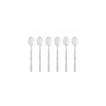 Conjunto 6 Colheres de Sobremesa de Aço Inox Bambu Elegant 15,2cm - Lyor
