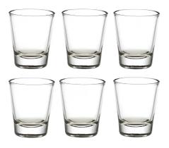 Conjunto 6 Copinhos De Vidro para Bebidas Dose Shots 53ml