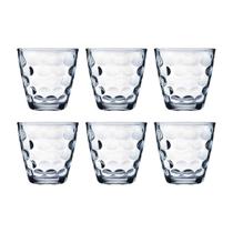 Conjunto 6 Copo de Vidro Transparente Bangkok 250ML Redondo